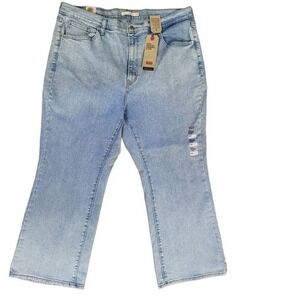 Levis high rise chopped flare jeans